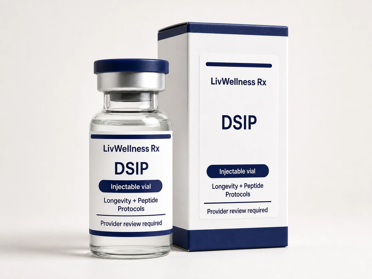 LivWellness Rx DSIP product packaging.