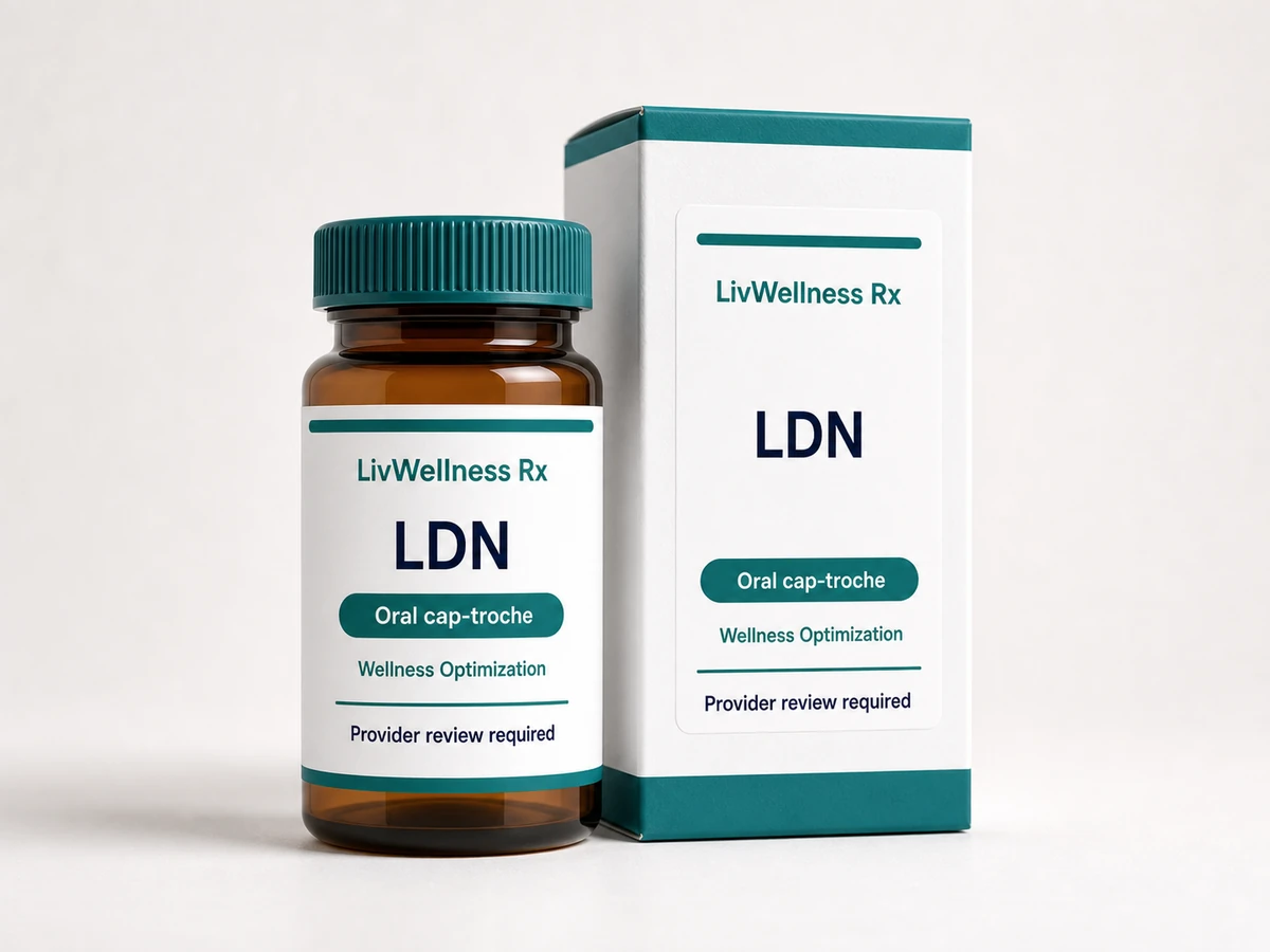 LivWellness Rx LDN product packaging.